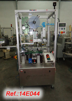 AUTOETIK MODEL AE-10 LABELLING MACHINE WITH ONE TOP LABELLING HEAD AND IMAJE LABEL BATCH MARKER