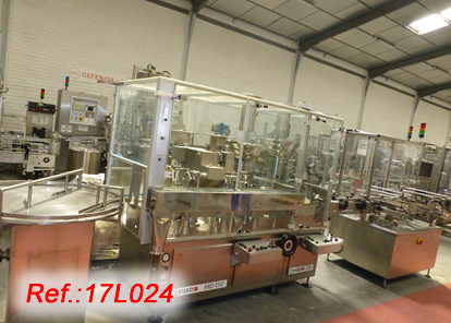 STAINLESS STEEL ZANASI MD-150 VIAL POWDER AND LIQUID FILLING AND CAPPING LINE