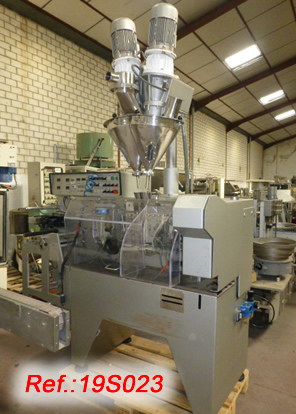 VOLPAK S-130-D DUPLEX SACHET FILLING AND SEALING MACHINE WITH POWDER AUGER FILLING HEAD