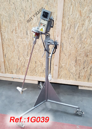 TURBAGIT PROPELLER AGITATOR WITH HEIGHT REGULATION, SPEED REDUCTOR, STRUCTURE AND WHEELS