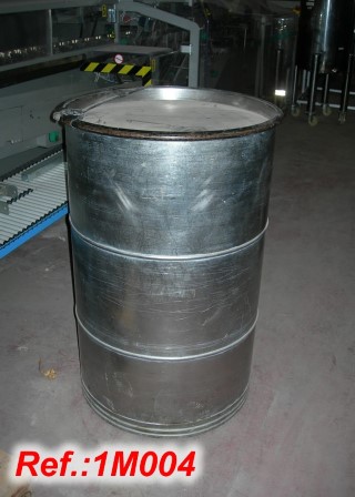 200 LITRE APPROX. STAINLESS STEEL TANKS FOR DRUM MIXERS