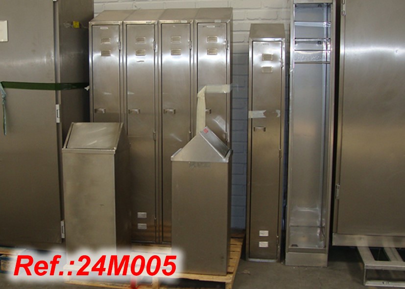 STAINLESS STEEL LOCKERS AND DUSTBINS