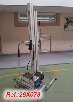 TAWI STAINLESS STEEL ELECTRIC TANK ELEVATOR WITH MANUAL TANK ROLL