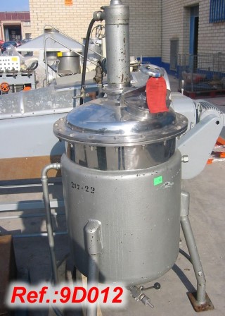 130 LITRE APPROX. TANK WITH HOT WATER JACKET AND PNEUMATIC AGITATOR