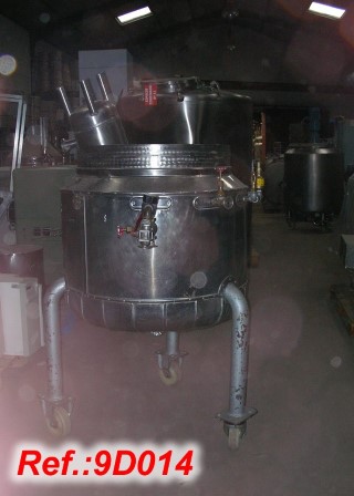 260 LITRE APPROX. HEAT-INSULATED TANK WITH WATER STEAM JACKET