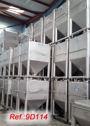 CMA STAINLESS STEEL 1.100 LITRE APPROX. STORAGE TANKS