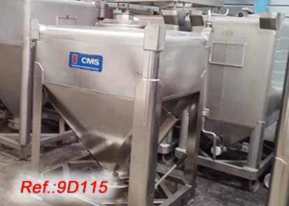 CMS STAINLESS STEEL 600 LITRE APPROX. STORAGE TANKS