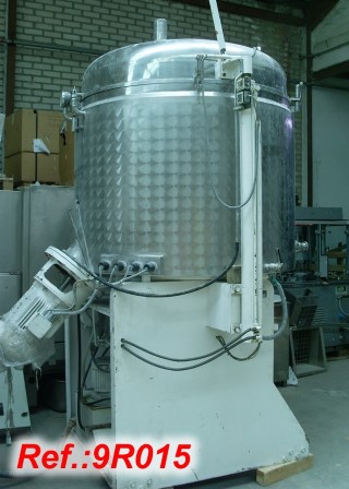 TUR BPV-1500 1500 LITRE APPROX. REACTOR WITH WATER STEAM JACKET, HIDRAULIC LID ELEVATION, VACUUM SEAL, PLANETARY AGITATORS WITH SCRAPPERS AND TURBO AGITATOR