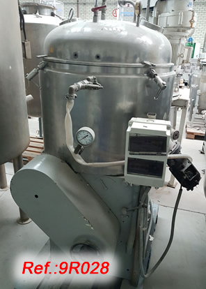 TUR BPV-200 200 LITRE APPROX. REACTOR WITH ELECTRICAL HEATED JACKET , VACUUM SEAL, PLANETARY AGITATOR WITH SCRAPPERS AND TURBO AGITATOR