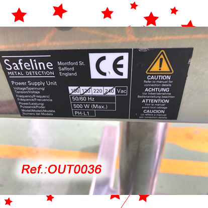 SAFELINE METAL DETECTOR WITH STRUCTURE AND WHEELS
