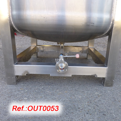 1.350 LITRE APPROX. STAINLESS STEEL STORAGE TANK