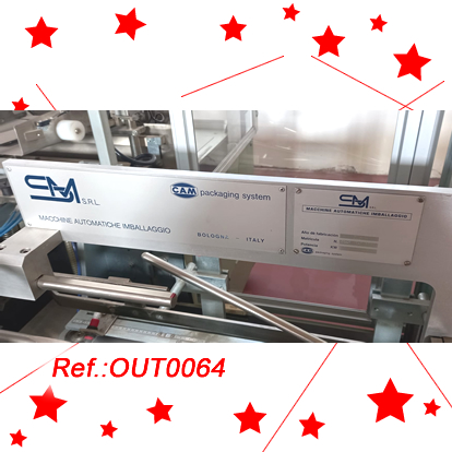 CAM SM-1CX CARTONING MACHINE FOR SEALING OF BOXES WITH ADHESIVE TAPE AND ONE FORMAT AS IN STOCK
