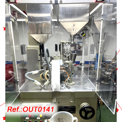 “ZANASI” RM-63 CAPSULE FILLING AND SEALING MACHINE WITH Nos.0 AND 00 CAPSULE FORMATS