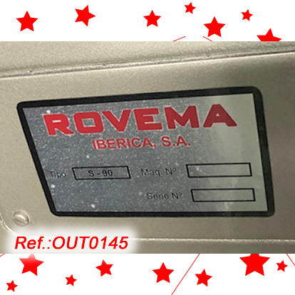 “ROVEMA” S-90 SACHET FORMING - FILLING - SEALING MACHINE FOR FILLING OF SACHETS WITH LIQUID - GEL