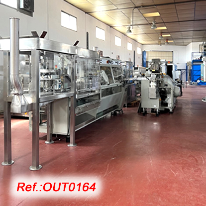 “MARCHESINI” BLISTER LINE WITH PACKAGING MACHINE WITH A “MARCHESINI” MODEL GAMMA MB-440 BLISTER MACHINE FOR MANUFACTURE OF ALUMINUM - ALUMINUM AND ALUMINUM - PVC BLISTERS AND “MARCHESINI” MODEL BA-400 TUCK-TOP PACKAGING MACHINE