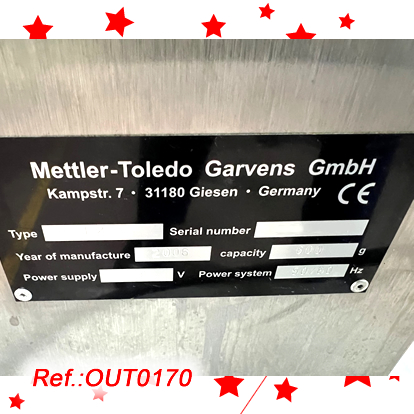 “METTLER-TOLEDO GARVENS” TYPE E-2 DINAMIC INLINE WEIGHING EQUIPMENT FOR BOTTLES AND SACHETS