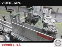 Video NEW CEFENISA LABELING MACHINE FOR ROUND BOTTLES - CANISTERS