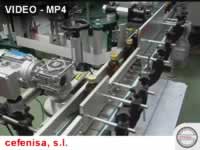 Video CAM PRX-16 PACKAGING LINE WITH NEW CEFENISA LABELING MACHINE FOR ROUND BOTTLES - CANISTERS